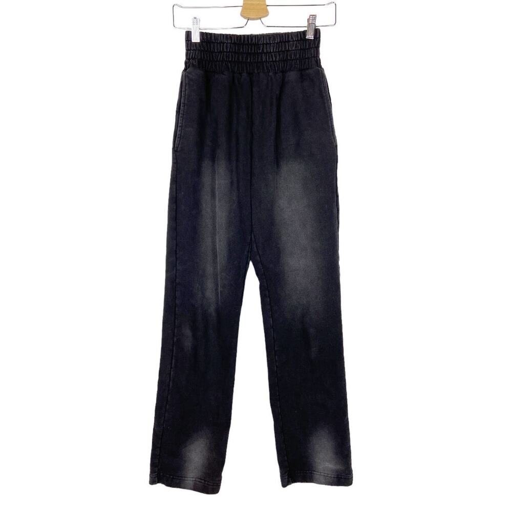 Comess Studios Sun Fade French Terry Wide Leg‎ Black Sweatpants Size Large